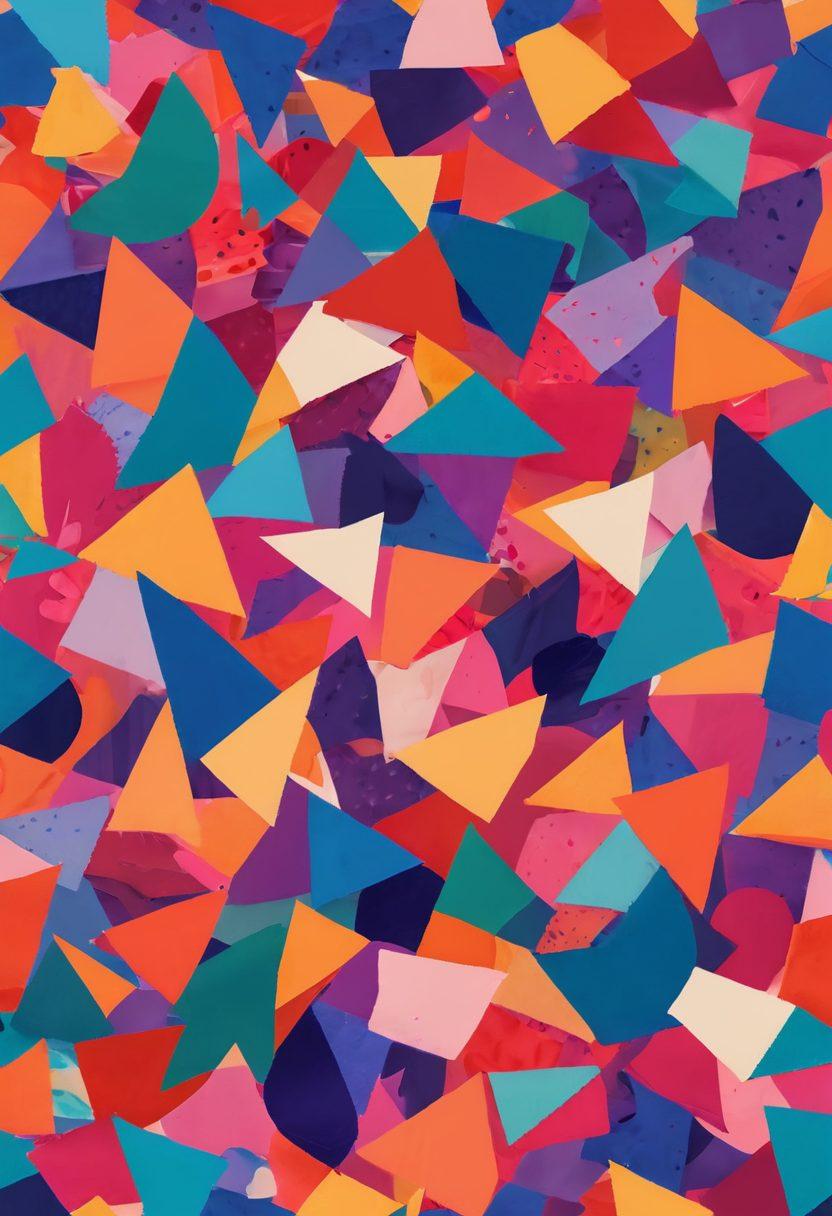 A vibrant collage of diverse representations of sexuality, featuring abstract shapes that evoke various sexual identities. Include elements like colorful flags, playful silhouettes, and suggestive symbols, all interconnected to express inclusivity and freedom of expression. The background should be a soft gradient, enhancing the vibrancy of the foreground elements. Design elements should encompass modern and playful styles, inviting curiosity and open communication. 3D. vibrant colors. abstract.